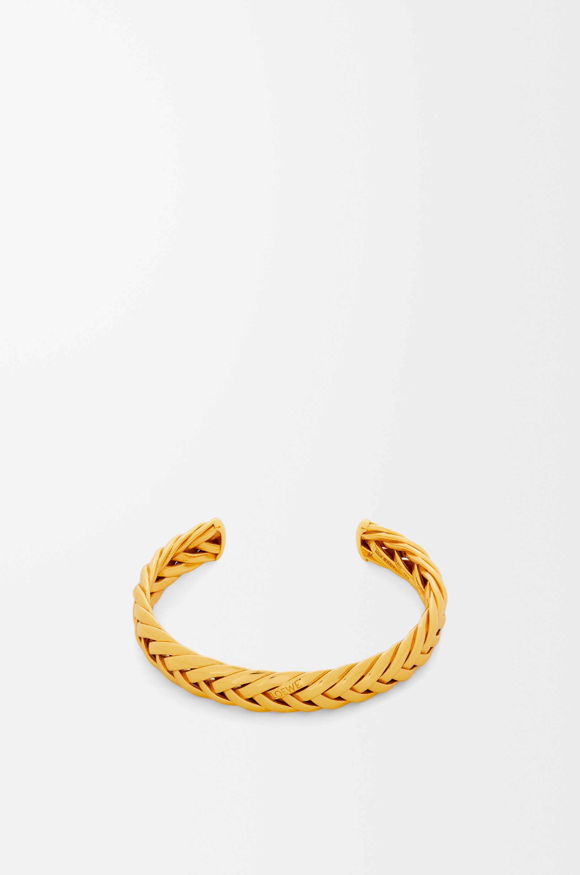 Thin braided cuff in sterling silver - 4