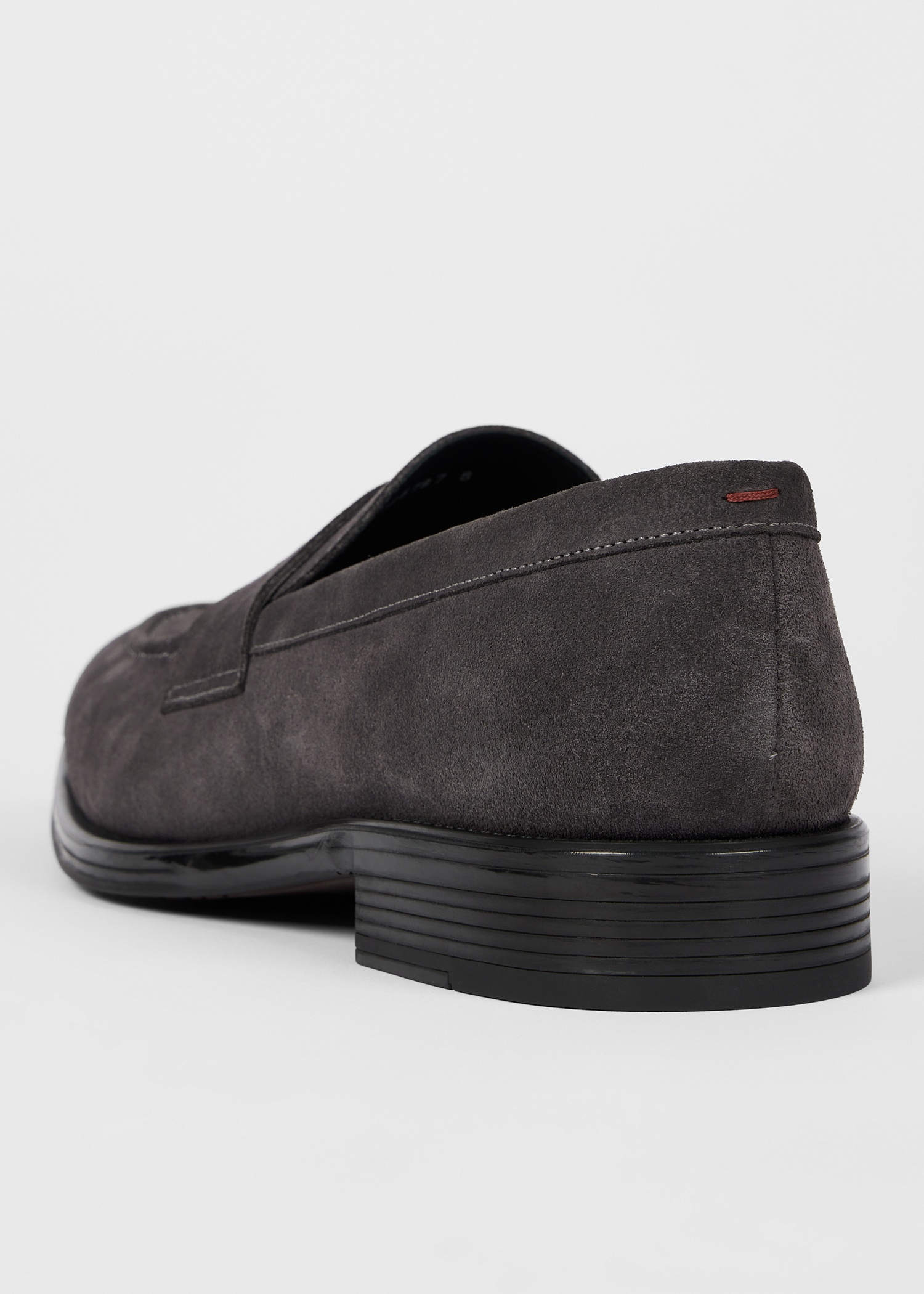 Dark Grey Suede 'Pierce' Loafers - 5