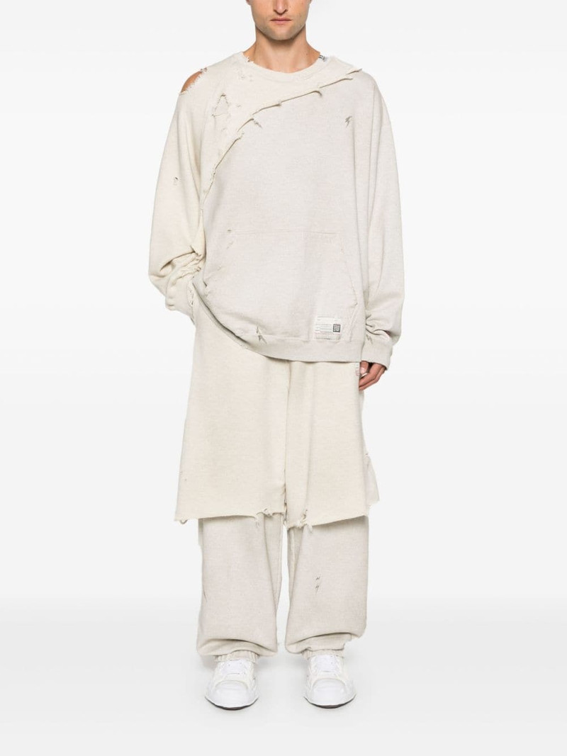 Maison MIHARAYASUHIRO distressed-effect sweatshirt outlook
