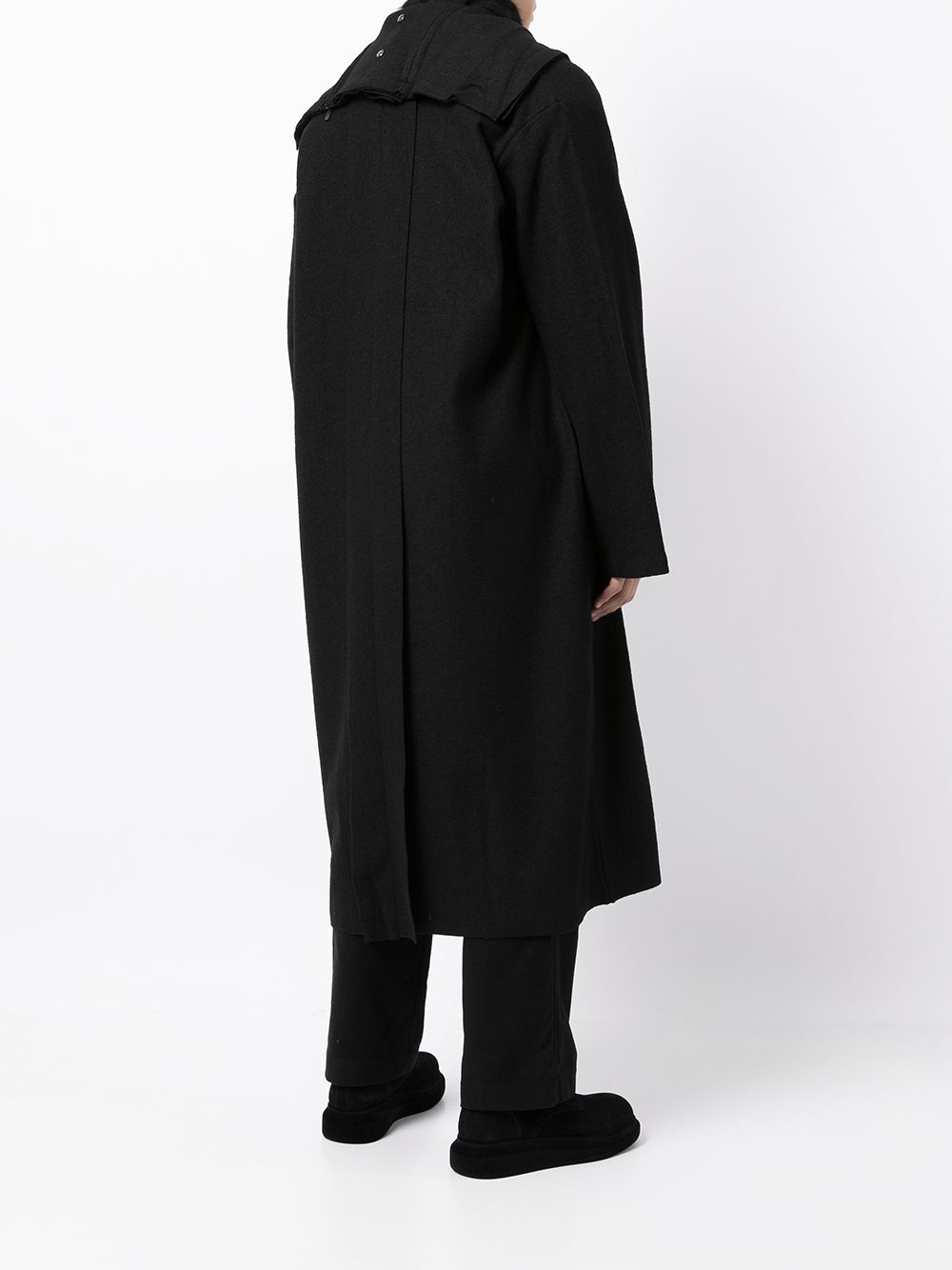 zip-up midi coat - 4