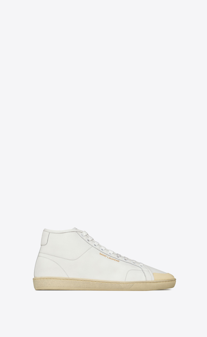 court classic sl/39 mid-top sneakers in grained leather 1