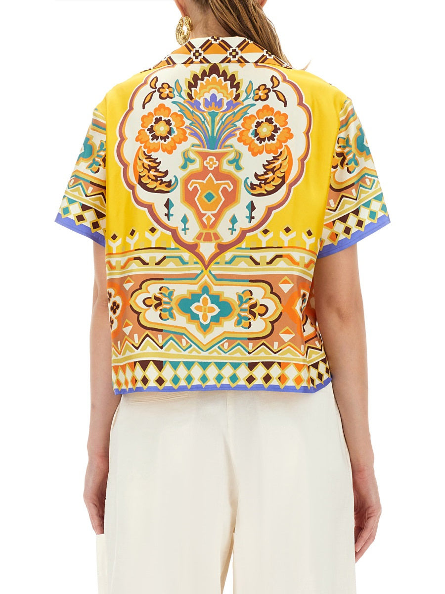 Printed Silk Shirt - 3