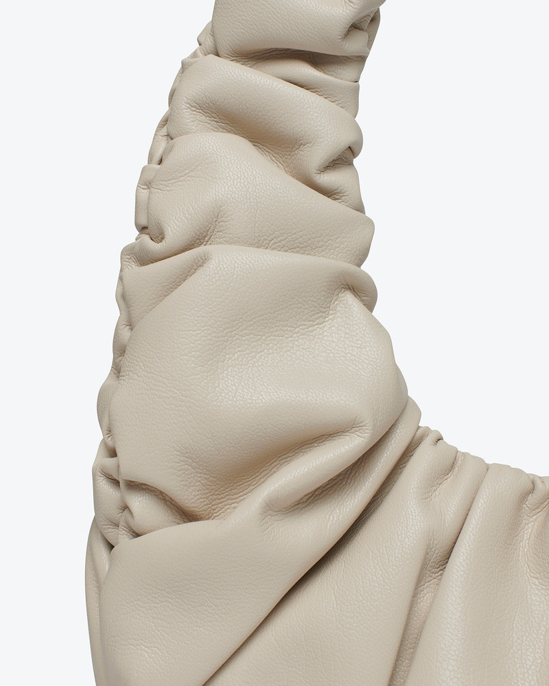 ANJA BAGUETTE MINI - Mini ruched shoulder bag - Creme 3