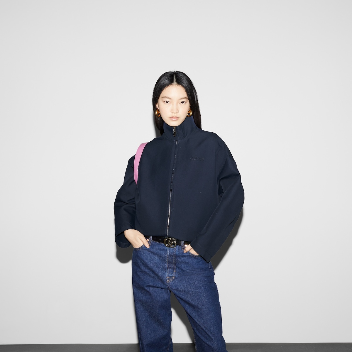 Acetate gabardine bomber jacket - 7
