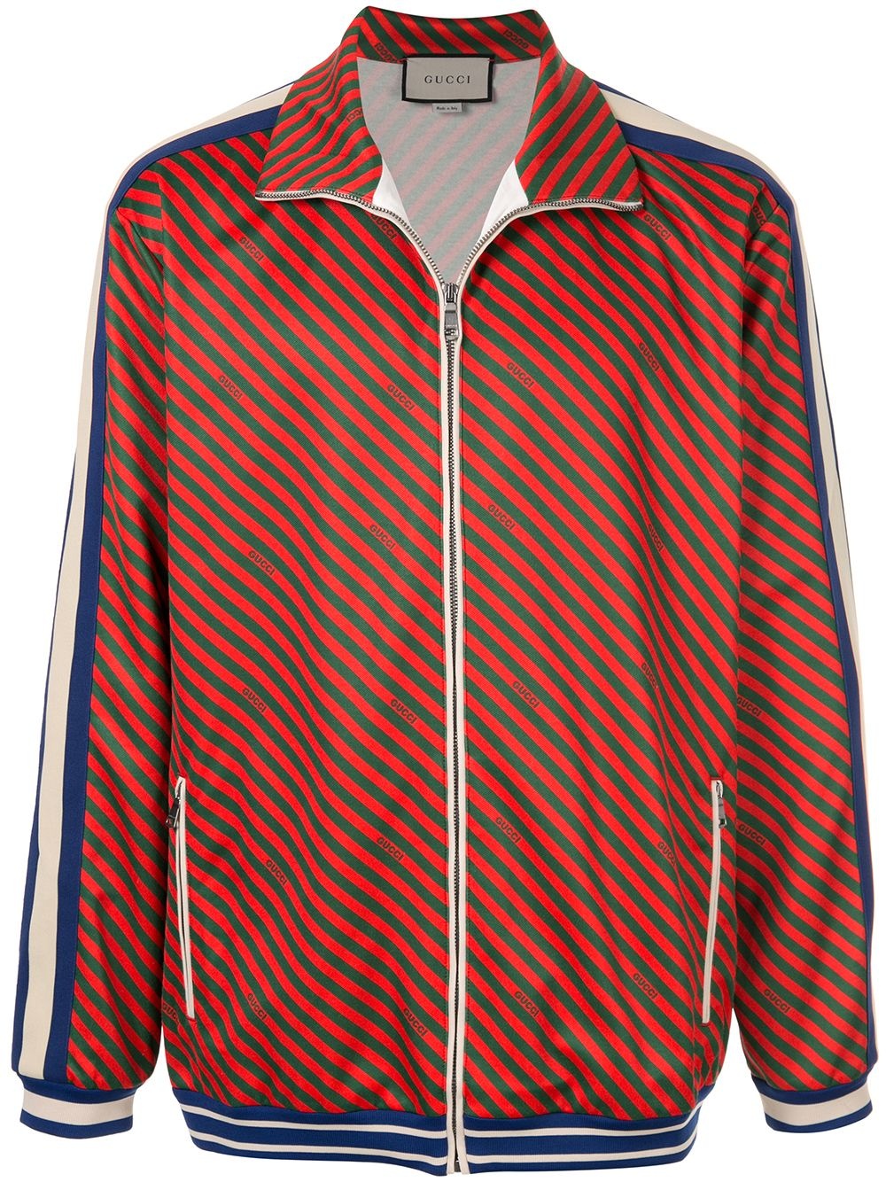 diagonal stripe jacket - 1