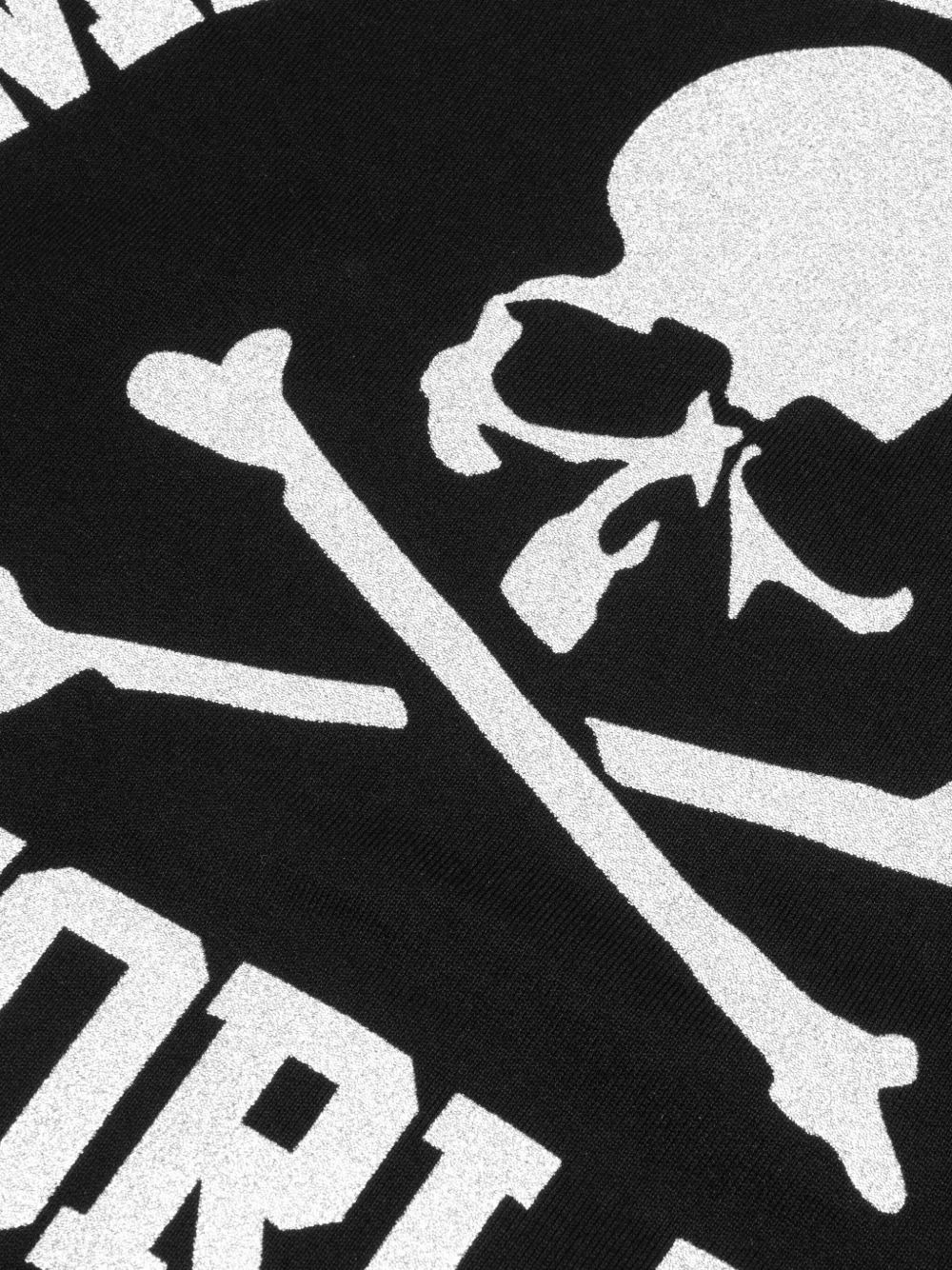 skull-print zip-up hoodie - 4