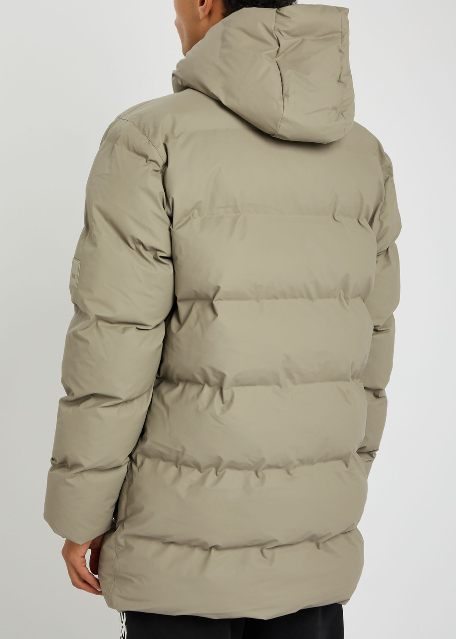 Rains Alta Long Quilted Rubberised Coat - 3