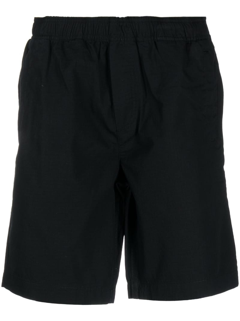 elasticated-waistband bermuda shorts - 1