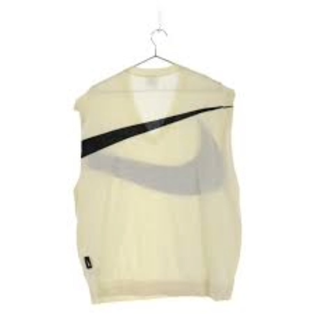 Nike Swoosh Sweater Vest 'White Black' FD2874-113 - 2