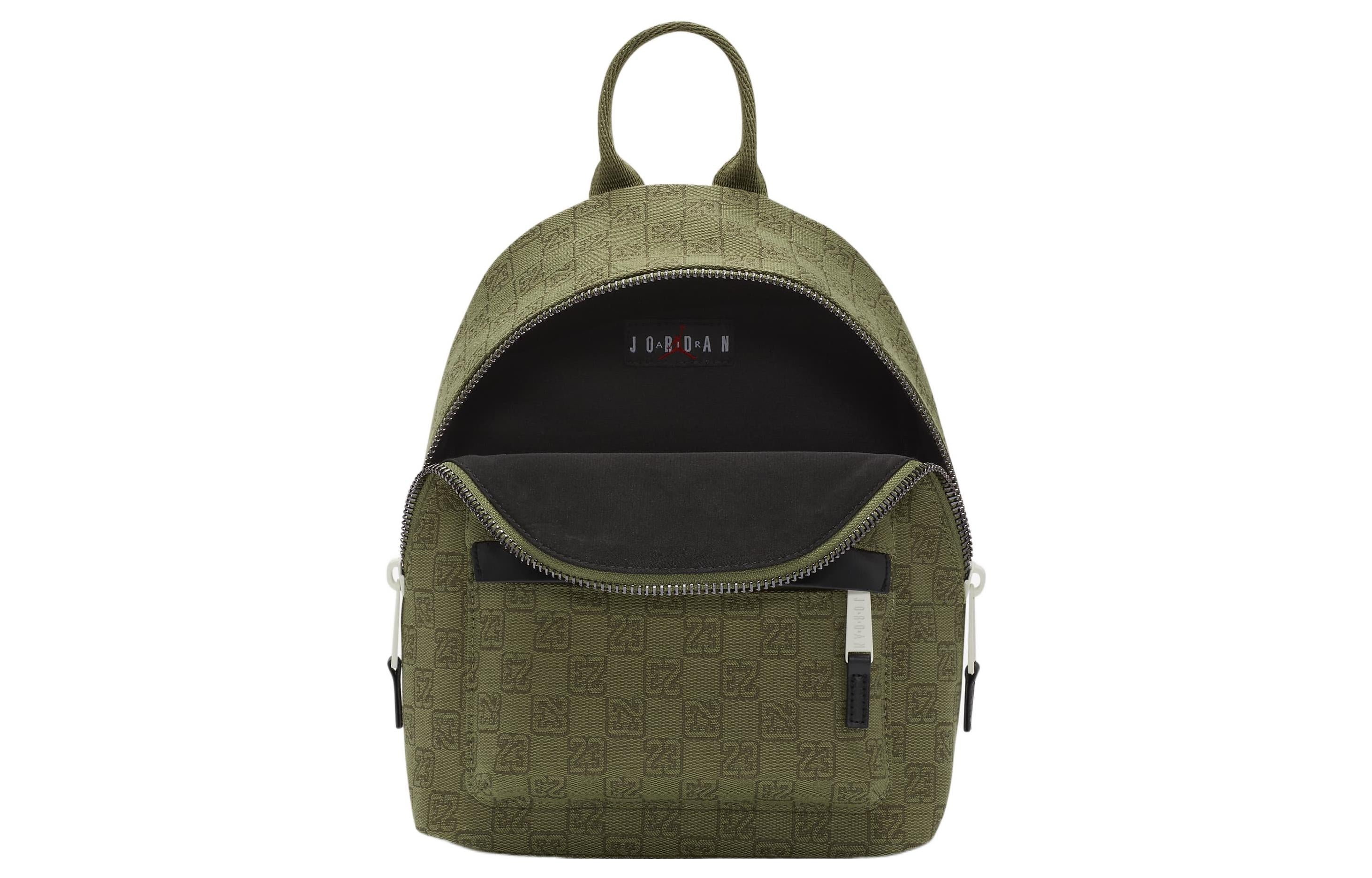 Air Jordan Monogram Mini Backpack 'Olive Green' 7A0761-EF9 - 5