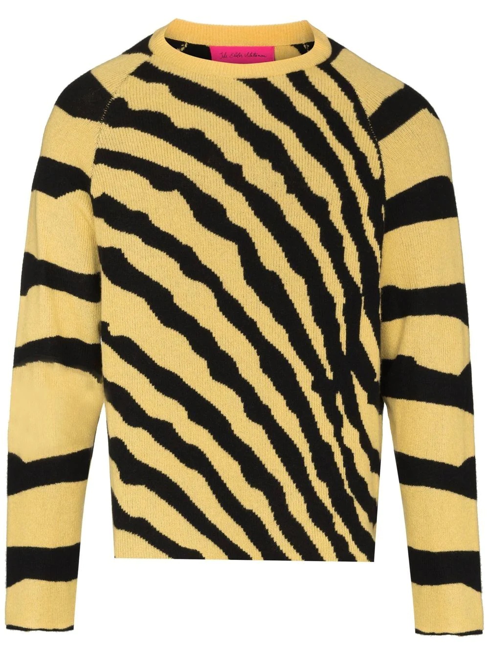 tiger-print cashmere jumper - 1