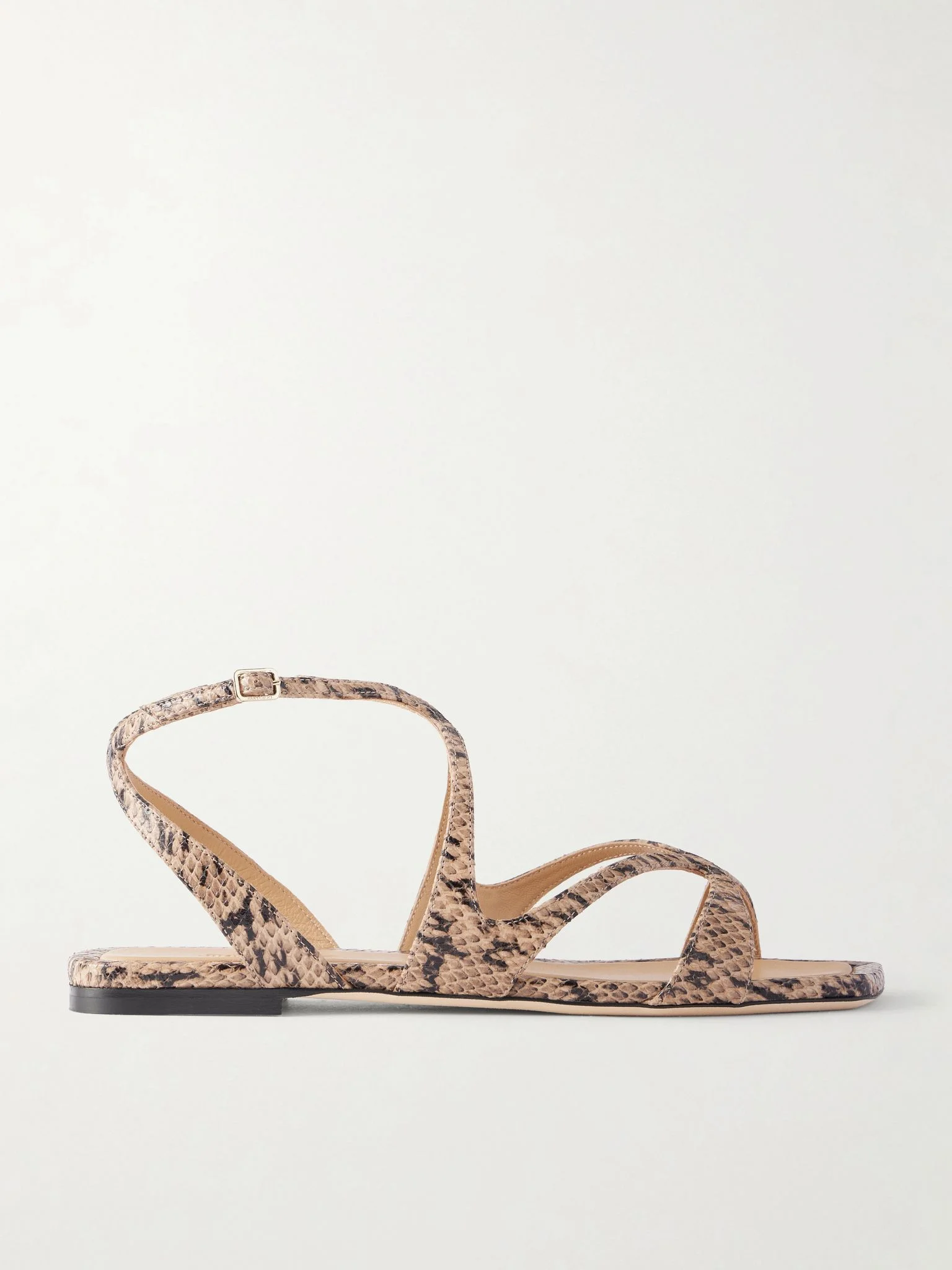 Ayla snake-effect leather sandals Snake print - 1