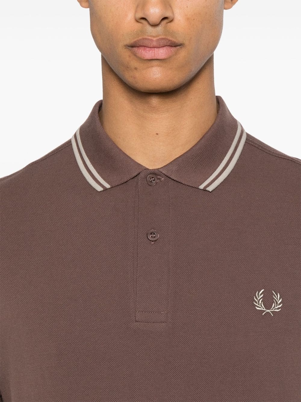 logo-embroidered polo shirt - 5