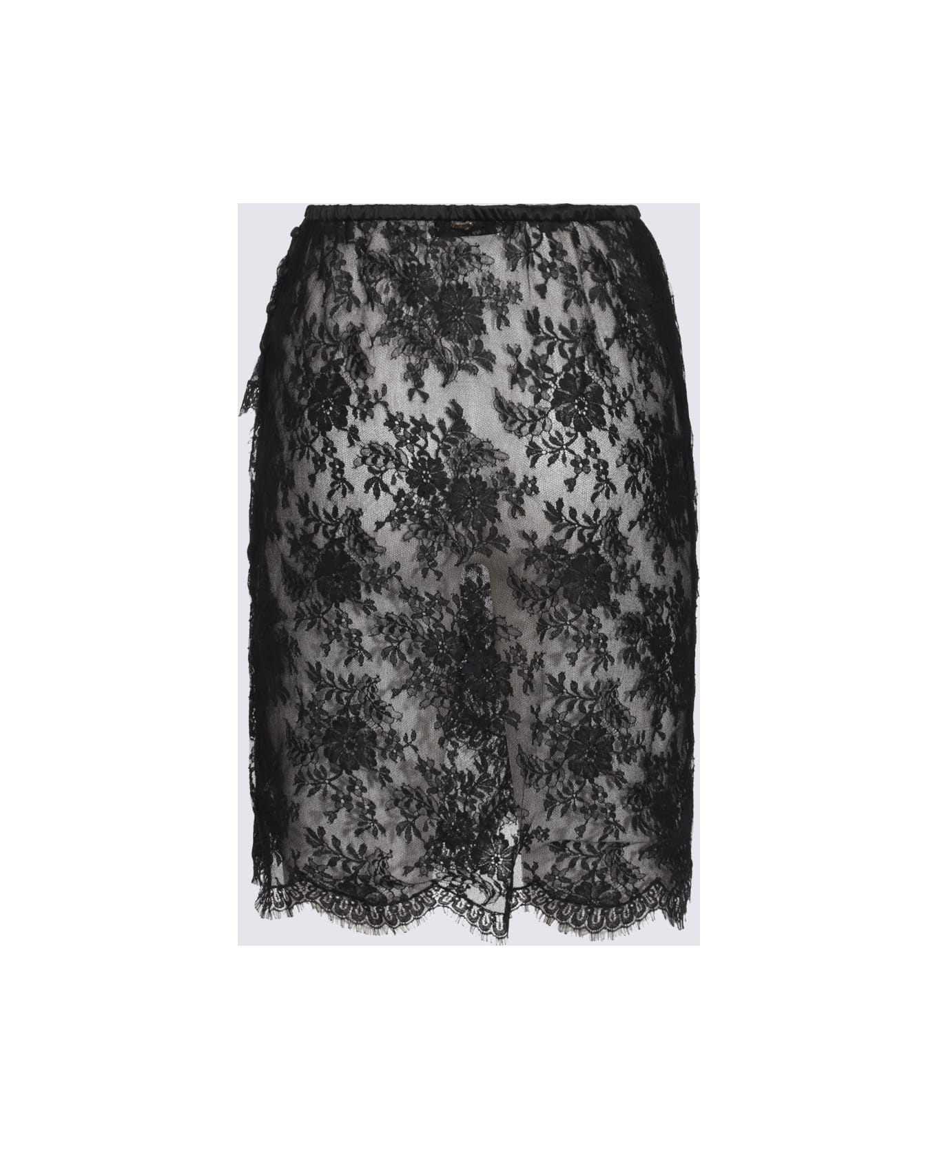 Black Cotton Skirt - 2