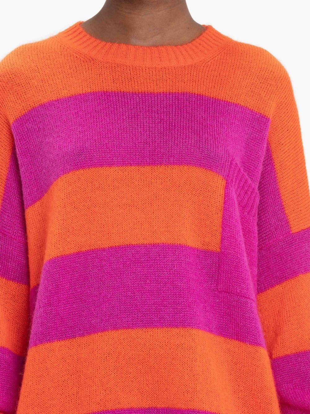 STRIPED PATCHPOCKET CREWNECK JUMPER - 5