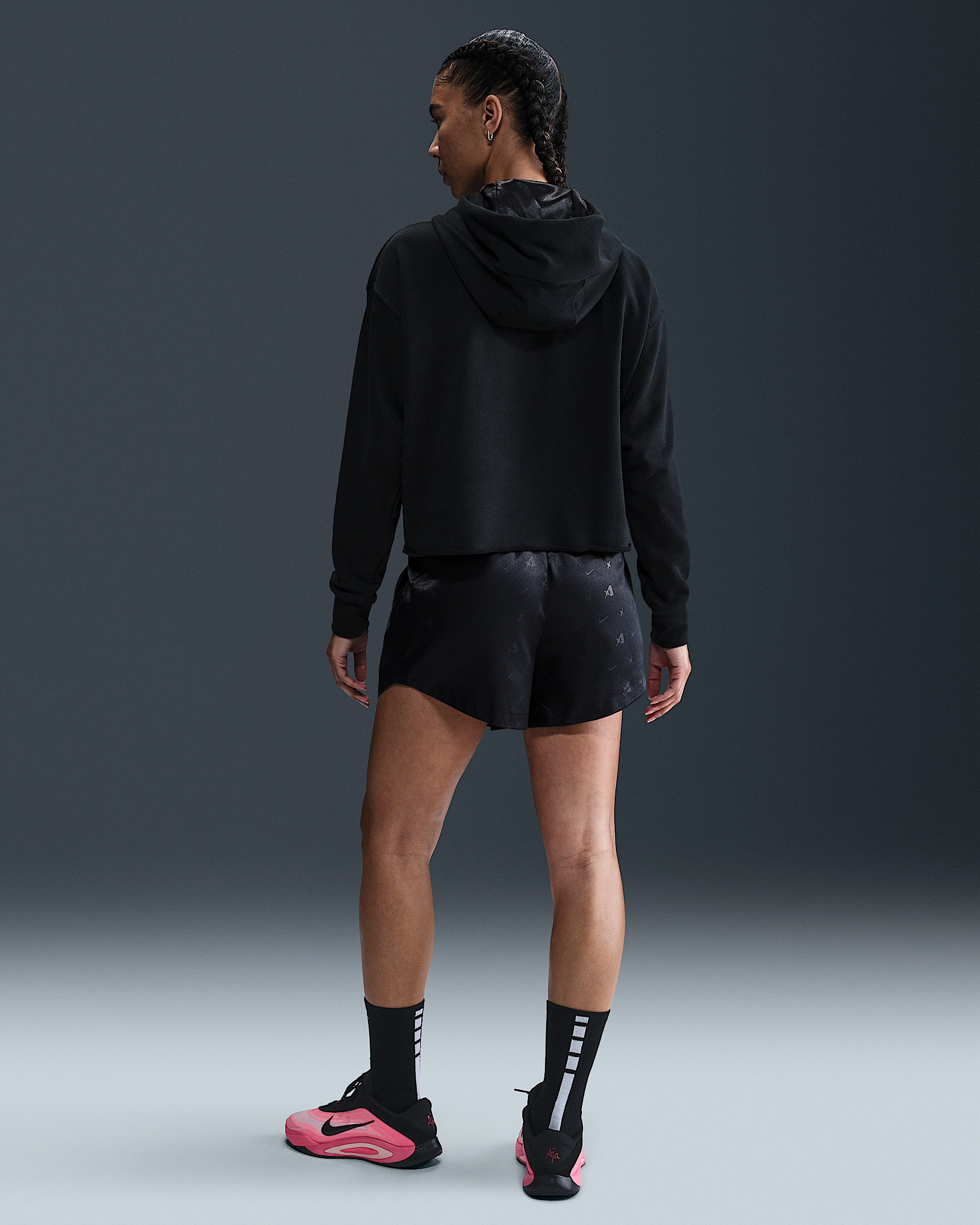 A'ja Wilson Women's Oversized Cropped Basketball Hoodie - 5