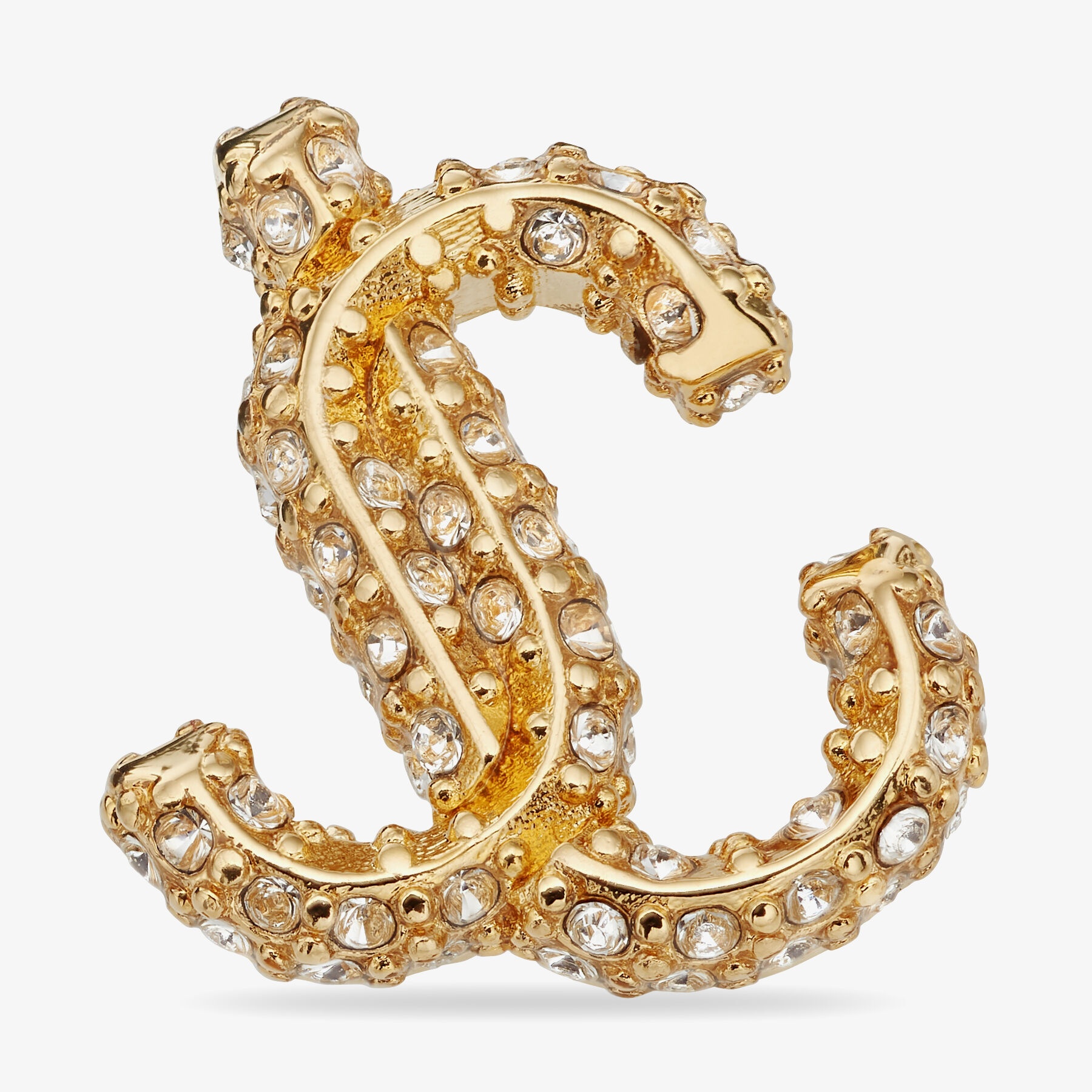 JC Studs
Gold-Finish Metal JC Stud Earrings with Swarovski Crystals - 6