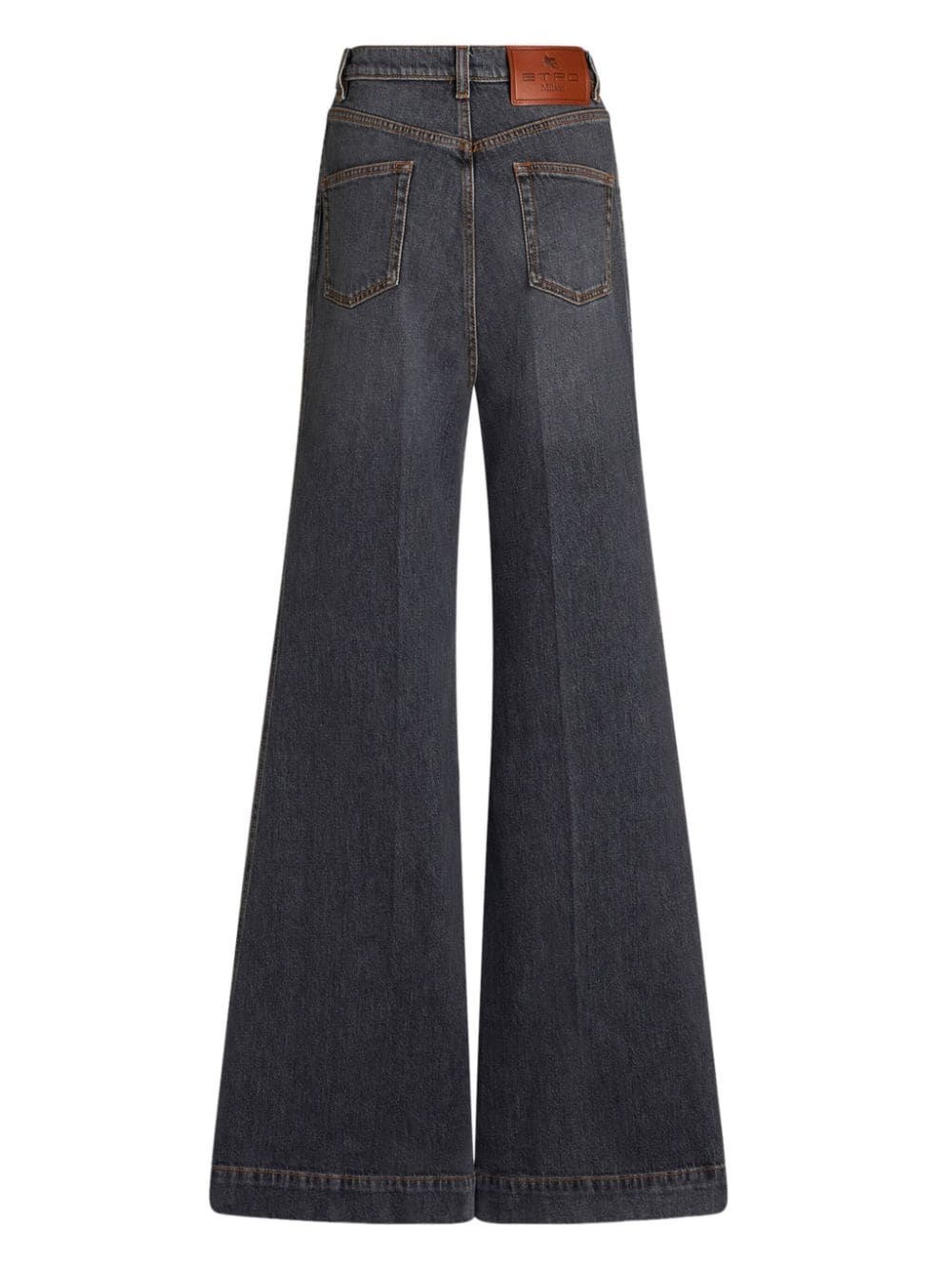 wide-leg flared jeans - 5
