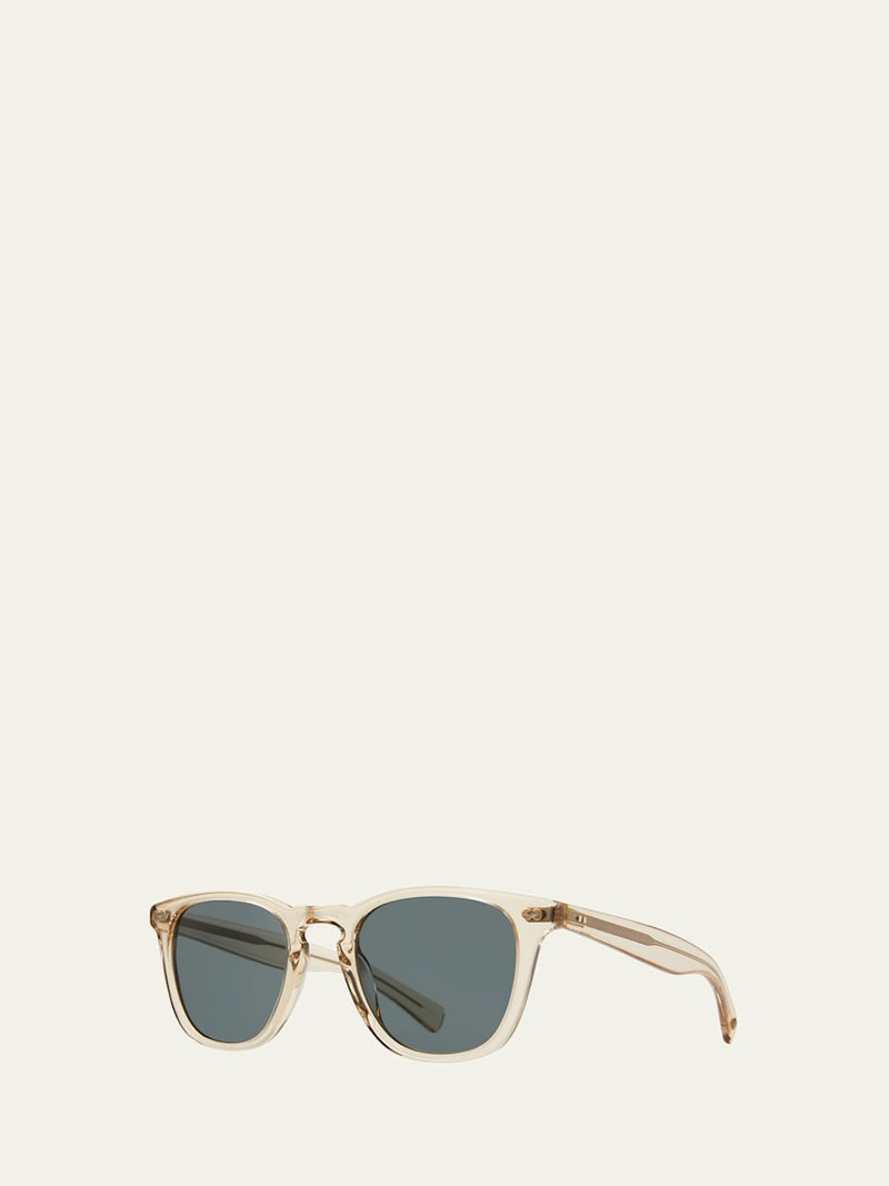 Garrett Leight Men's Brooks x Sun Keyhole-Bridge Square Sunglasses outlook
