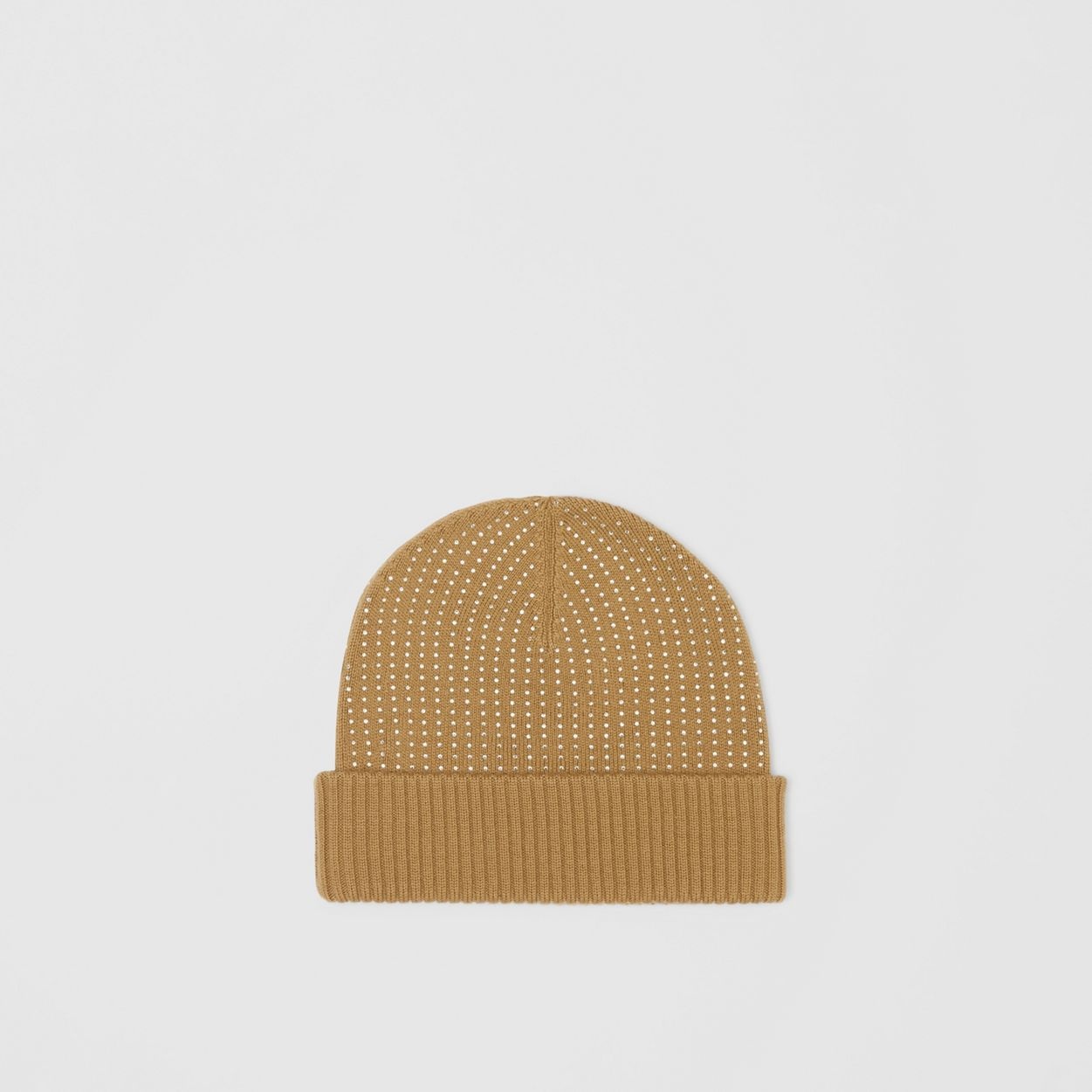 Crystal Pinstriped Merino Wool Beanie - 1