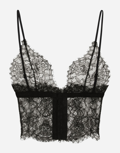 Dolce & Gabbana Triangle lace bralette outlook