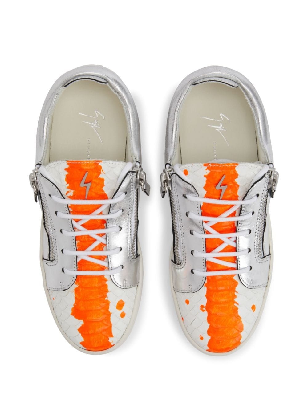 Nicki panelled leather sneakers - 4