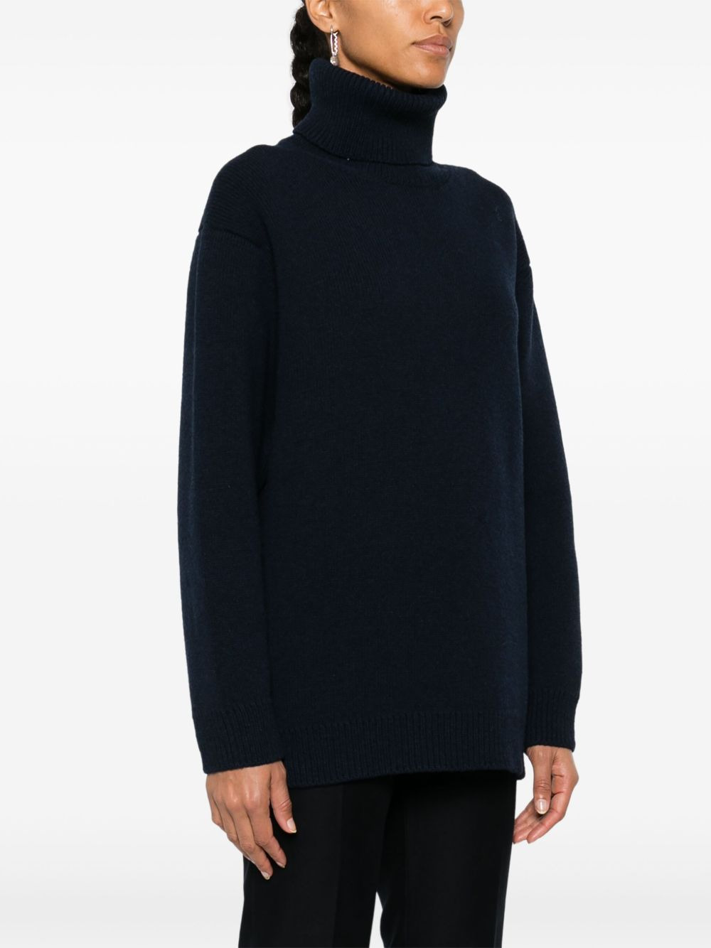 intarsia-knit logo sweater - 3