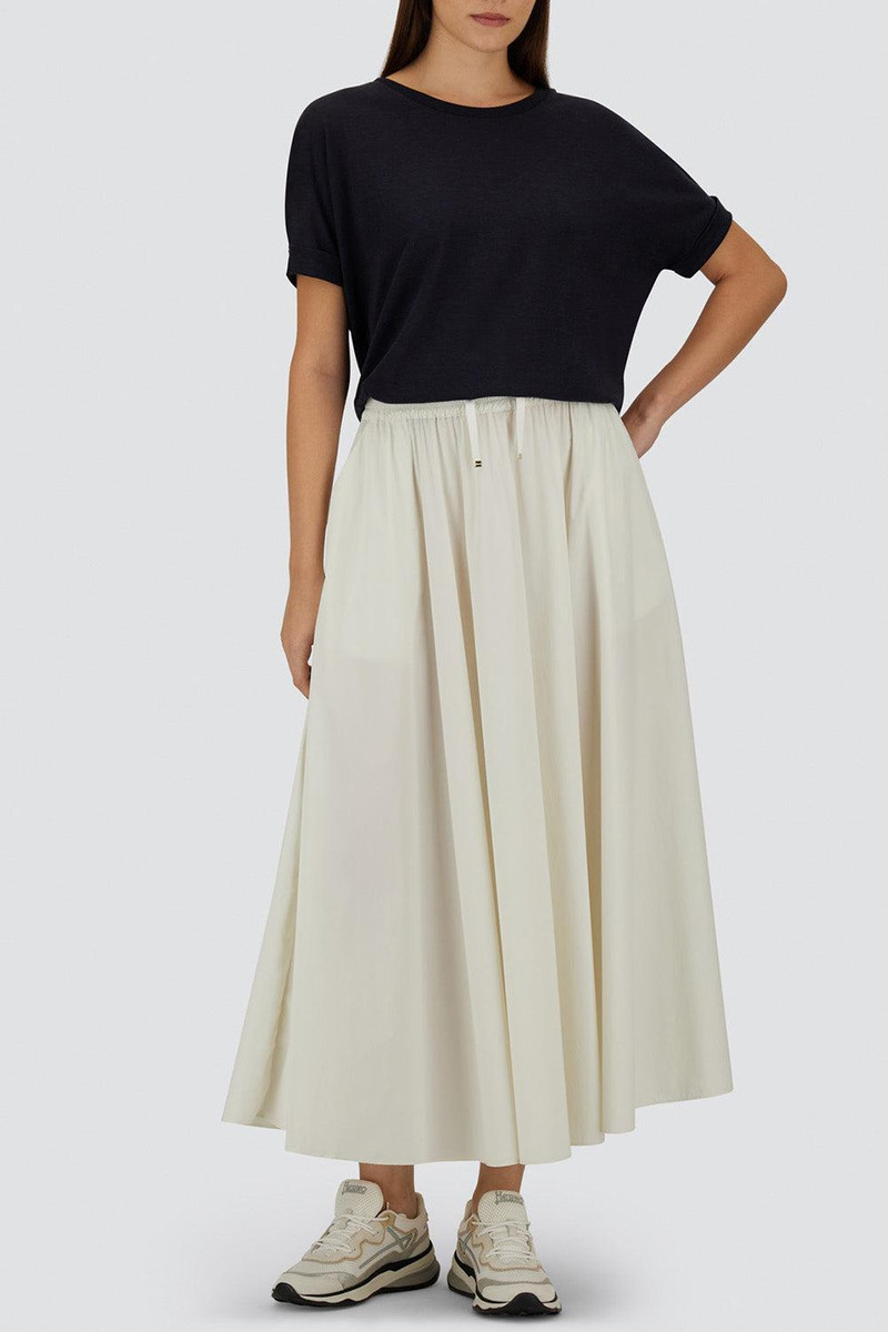Herno Stretch Midi Skirt - White outlook