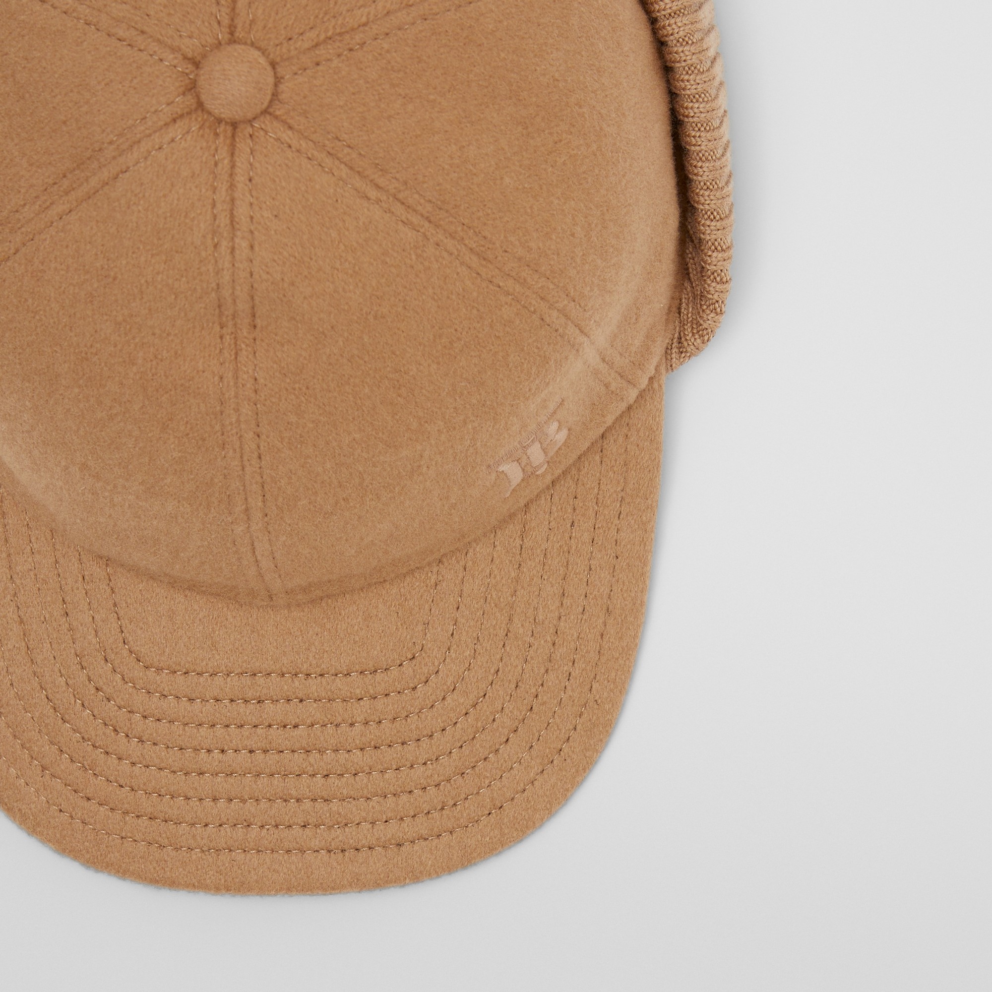 Monogram Motif Reconstructed Cashmere Baseball Cap - 5
