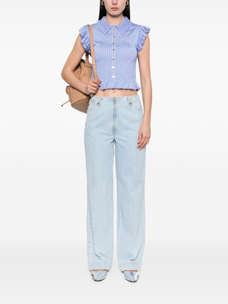 Sandro shirred top outlook