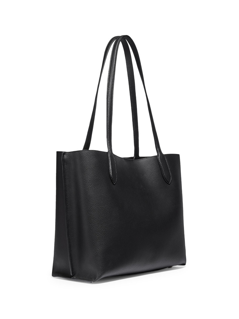 Women's Willow Leather Tote - Black 3