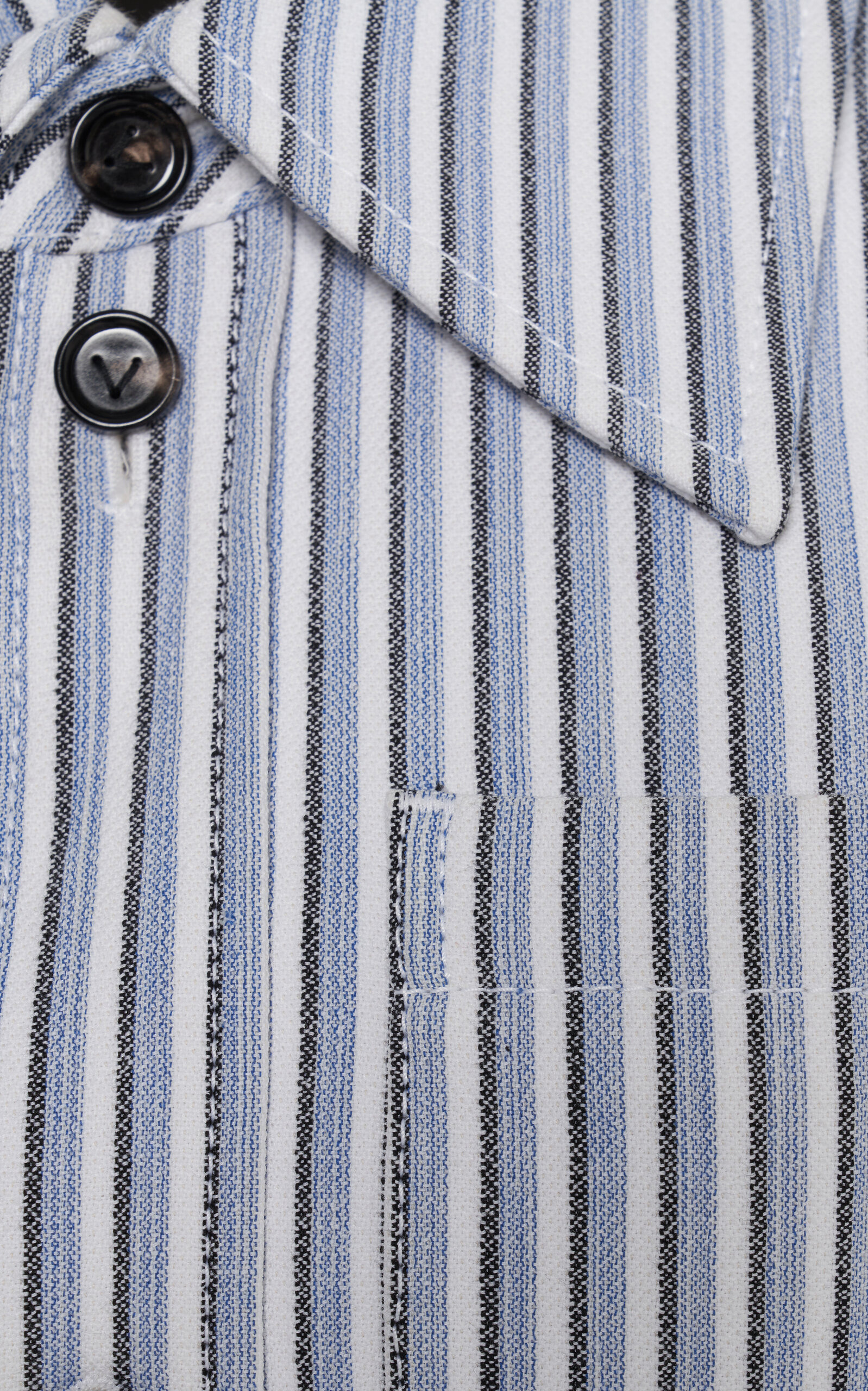 Light Structured Cotton Stripe Jacket stripe - 5