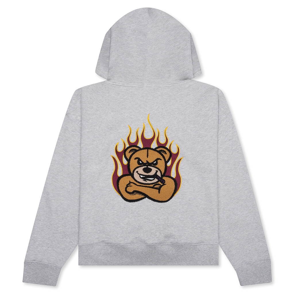 MONCLER X PALM ANGELS HOODIE - LIGHT GREY - 2