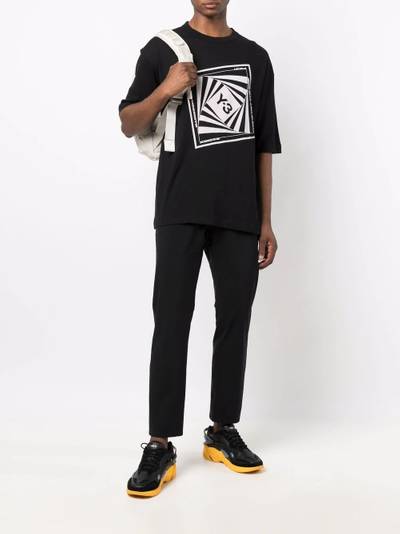 Y-3 graphic-print cotton T-shirt outlook