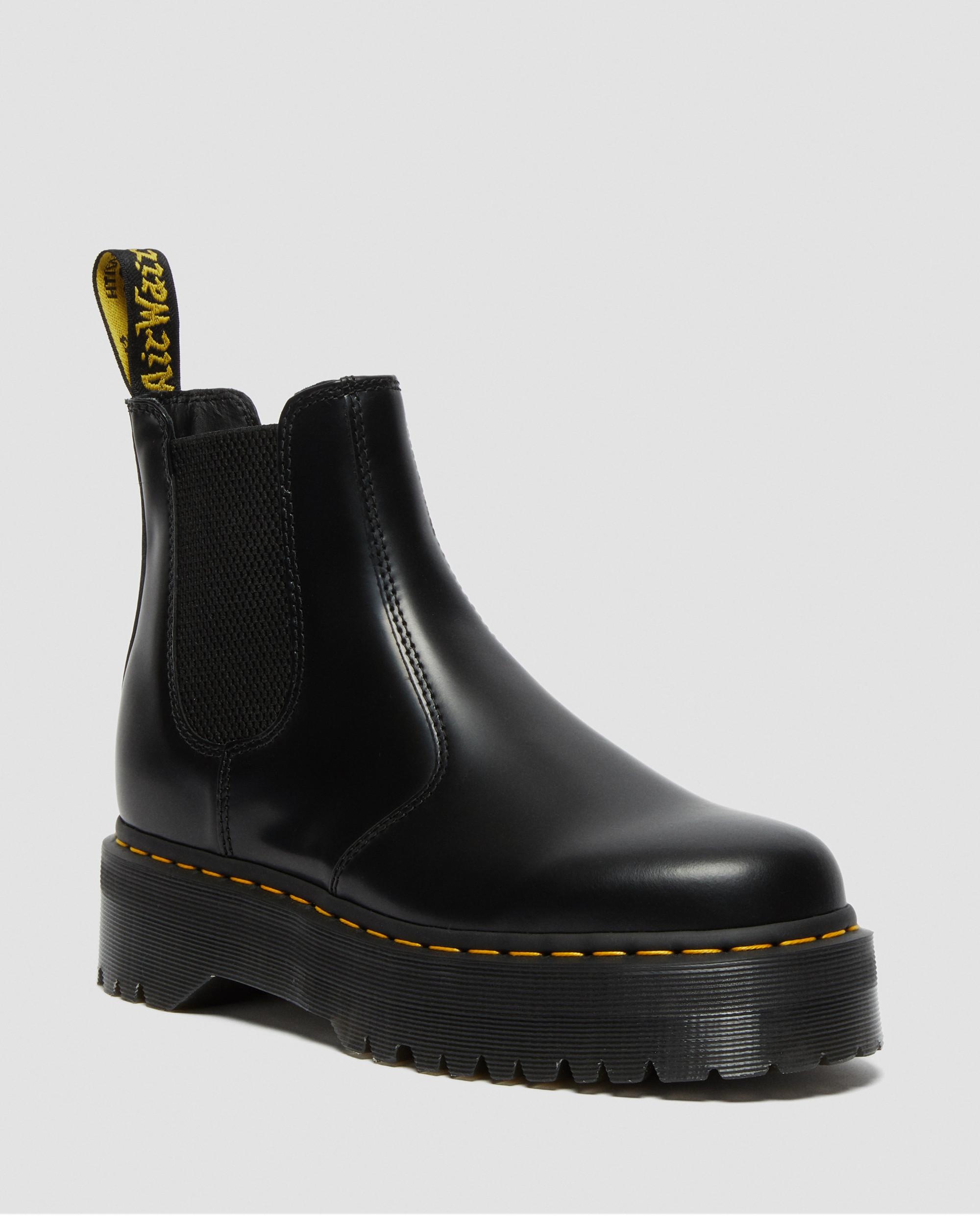 2976 Smooth Leather Platform Chelsea Boots - 5