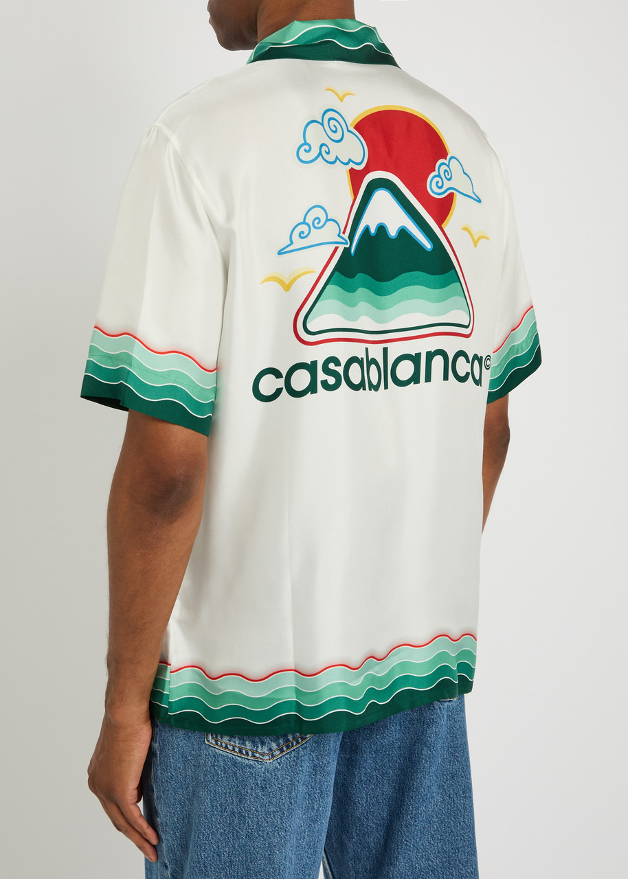 Casablanca Montagne Ondulee Printed Silk-twill Shirt - 3