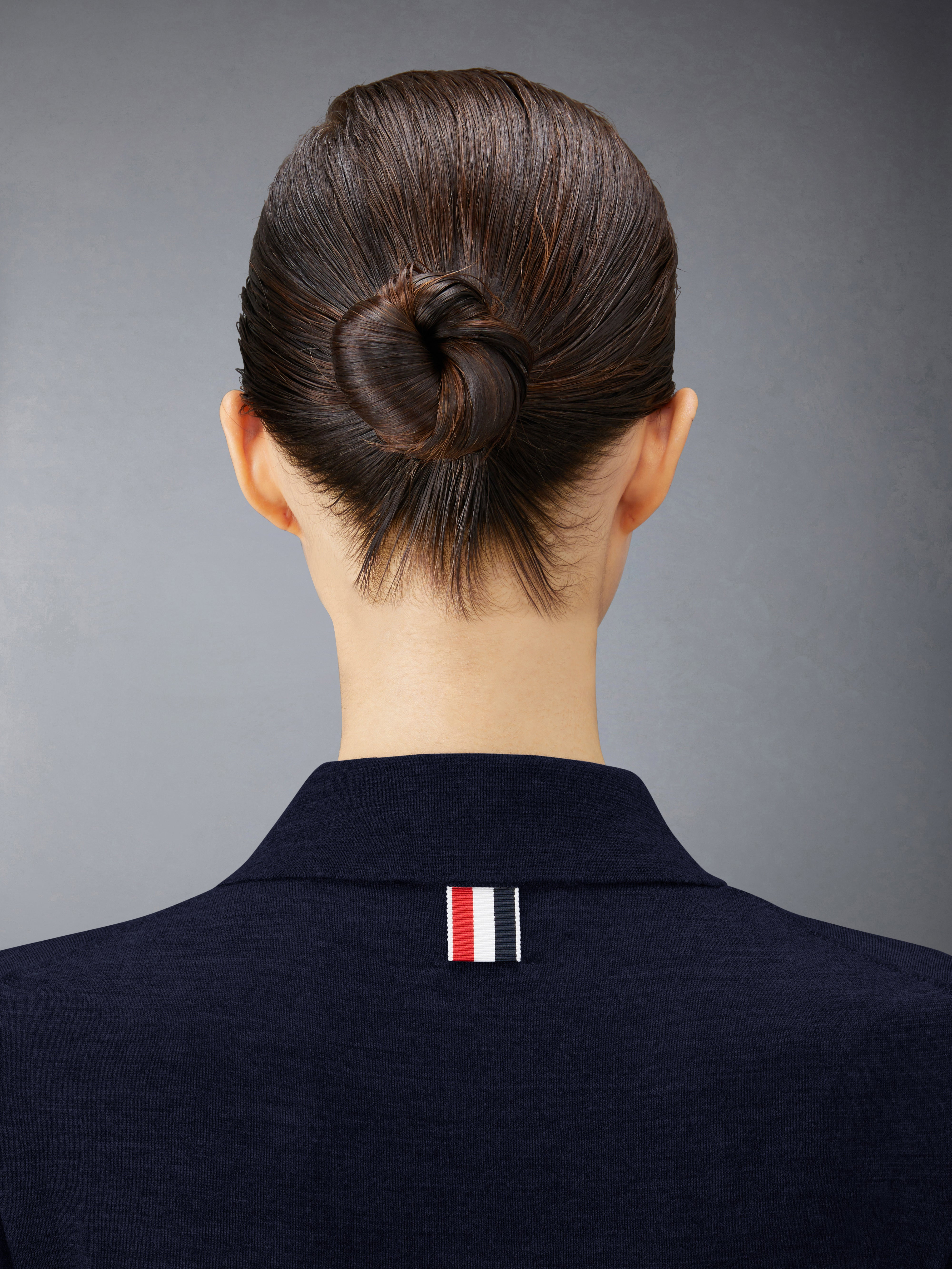 RELAXED FIT POLO W/ 4 BAR IN FINE MERINO WOOL - 5