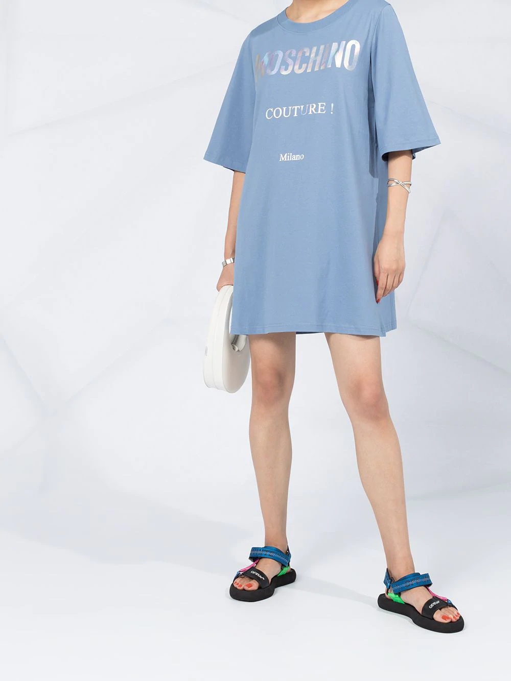 logo-print T-shirt dress - 2