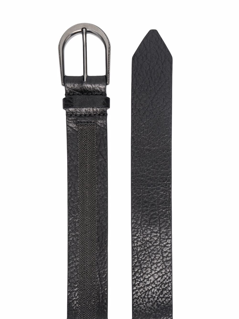 leather buckle belt - 2