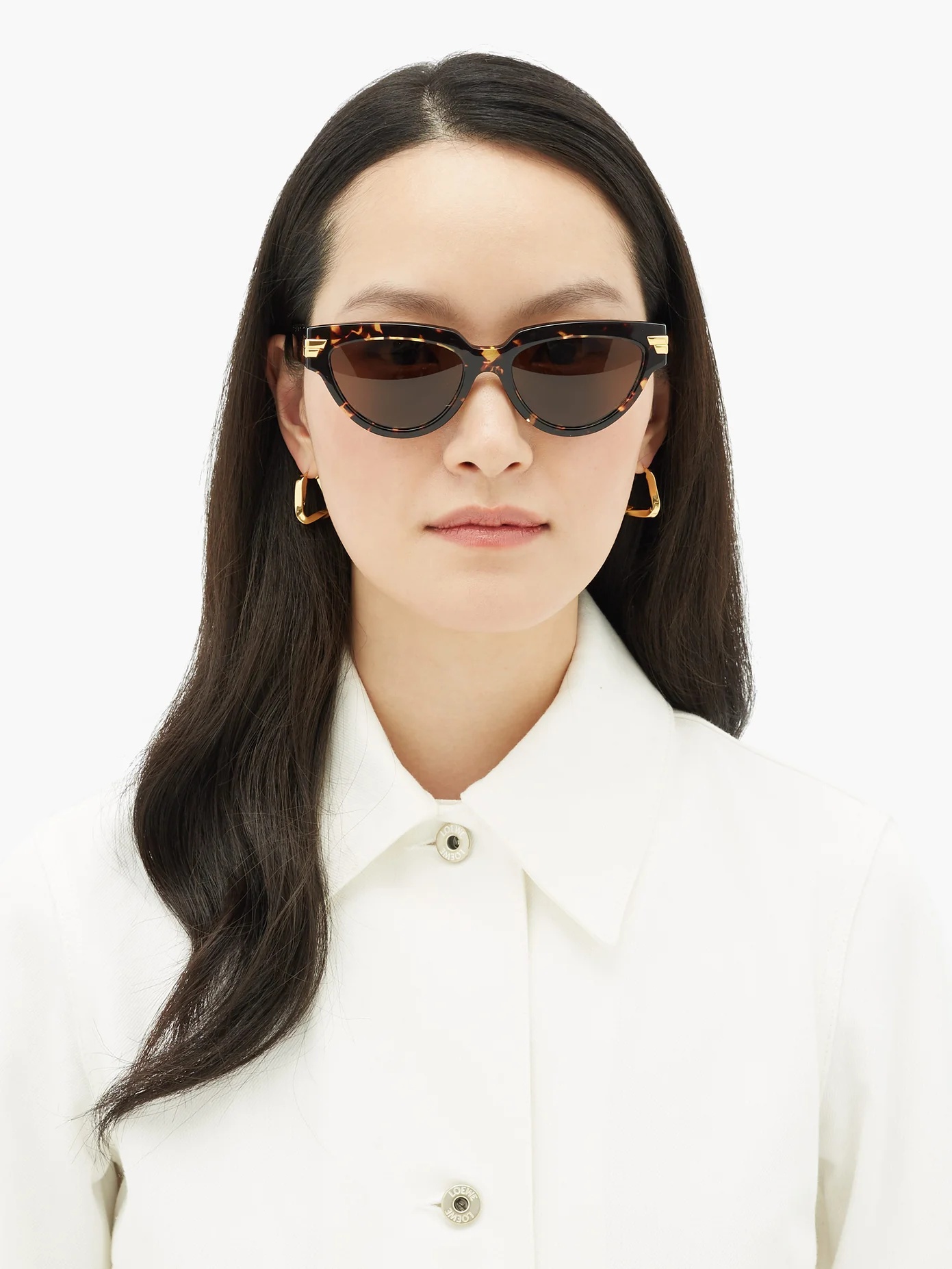 Tortoiseshell cat-eye acetate sunglasses - 2