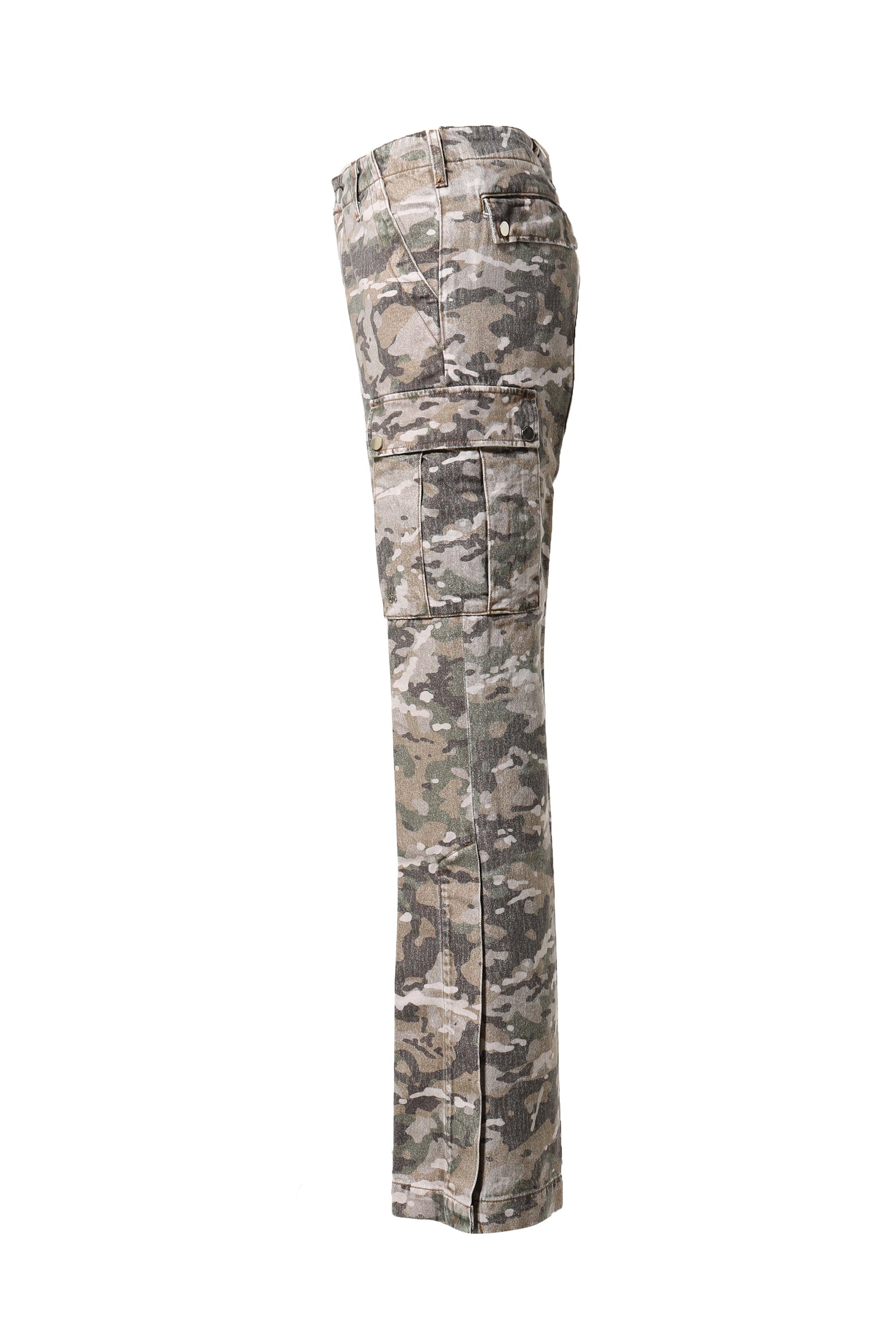 M65 CAMO CARGO KICK FLARE / GRN CAMO - 3