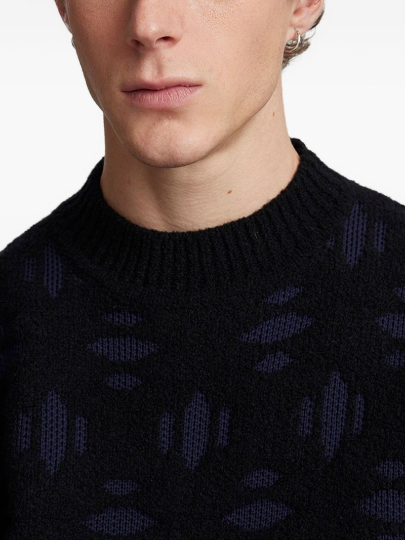 snowflake crew-neck sweater 3