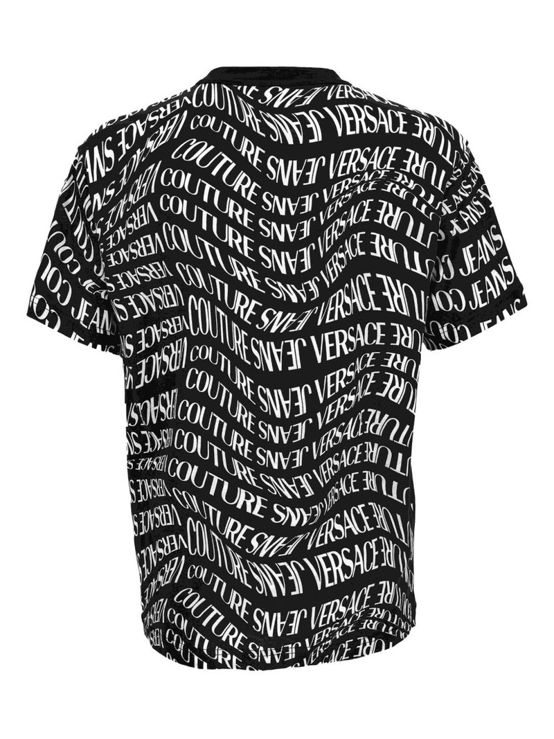 VERSACE JEANS COUTURE Liquify logo-print T-shirt outlook