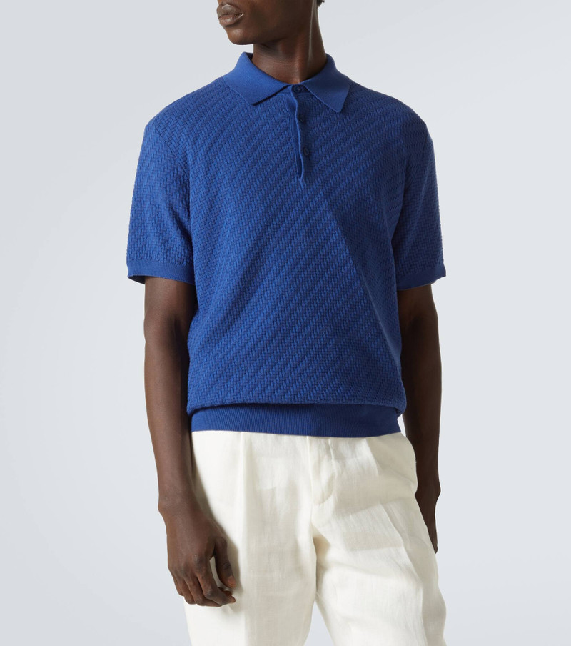 Cotton, silk, and cashmere polo shirt 3