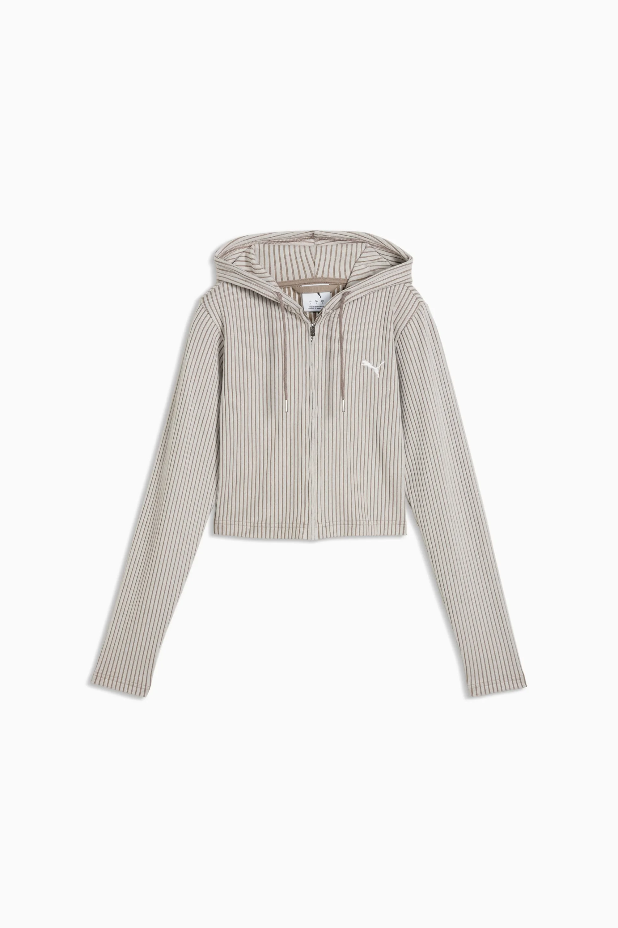 PUMA Essentials Women's Ribbed Zip-Up Hoodie - 1