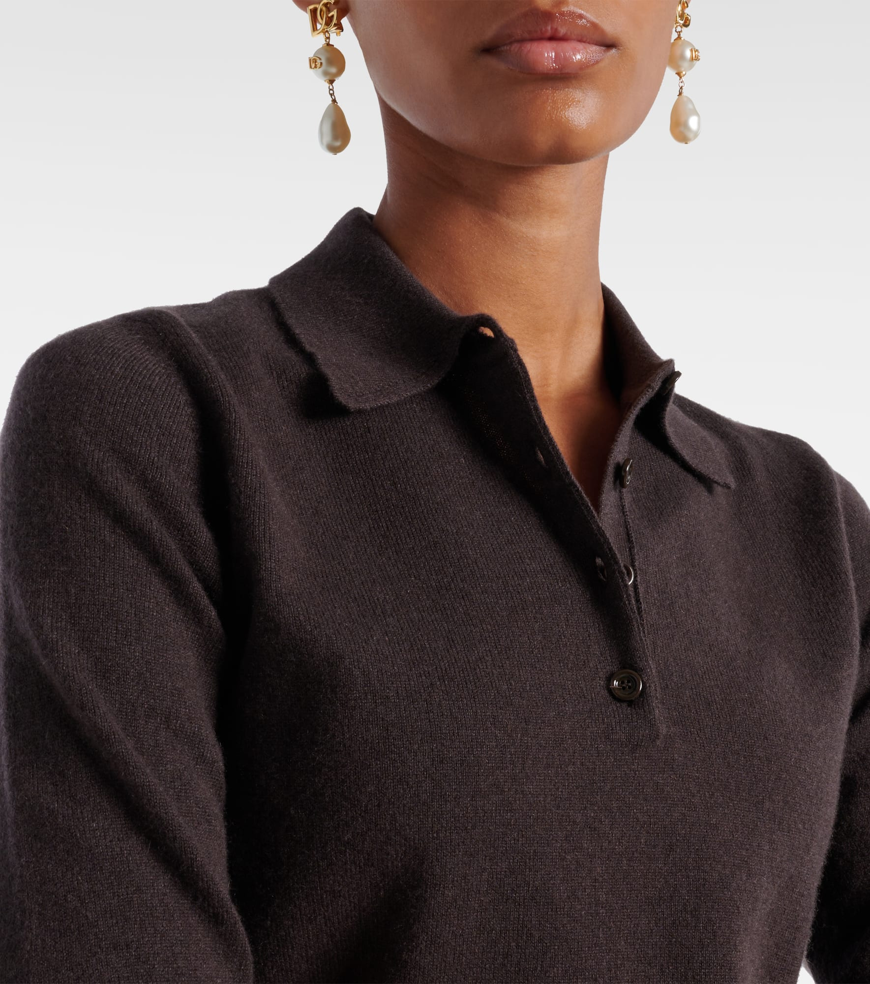 Cashmere polo sweater - 4