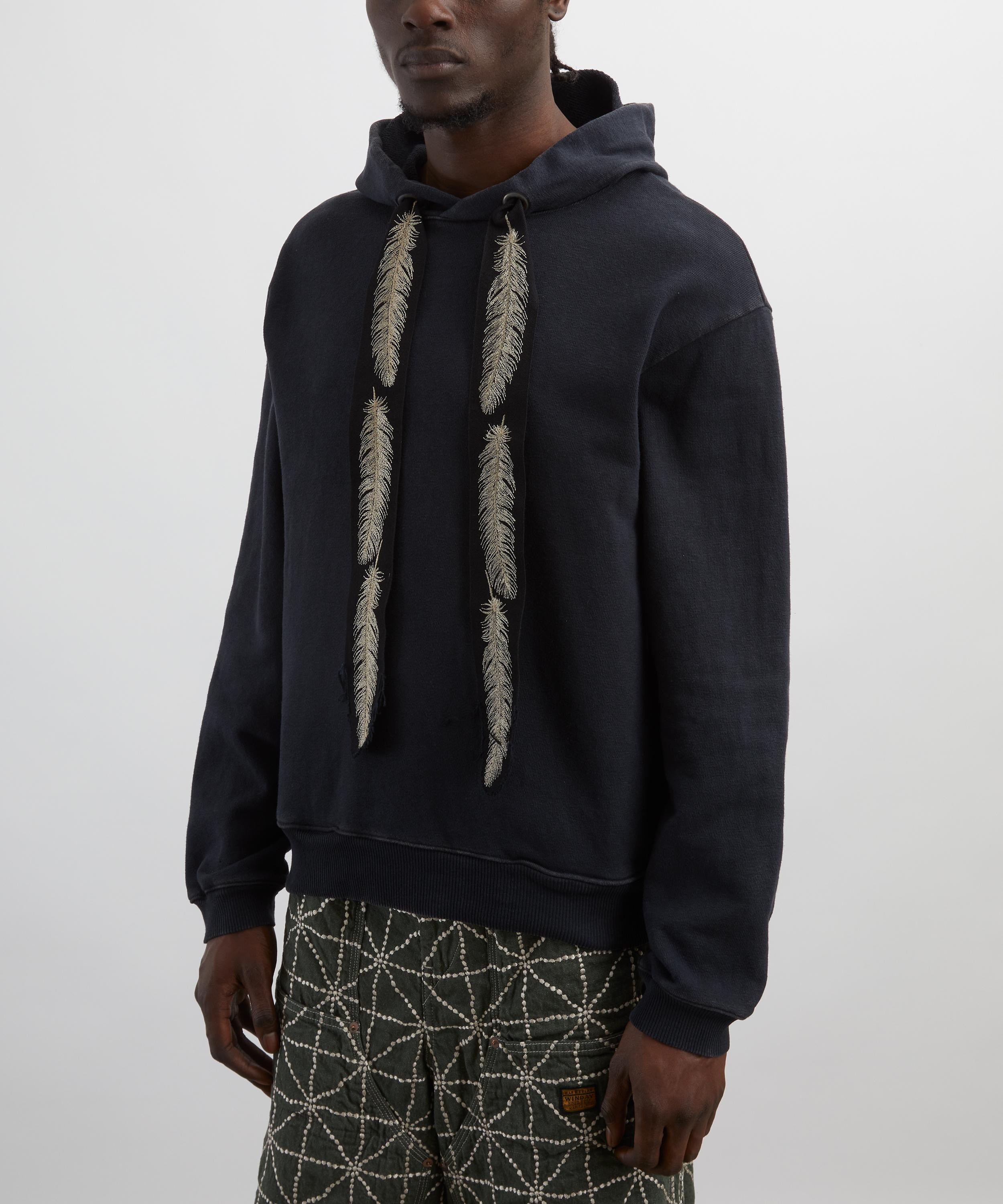 Knit Feather Cord Hoodie - 3