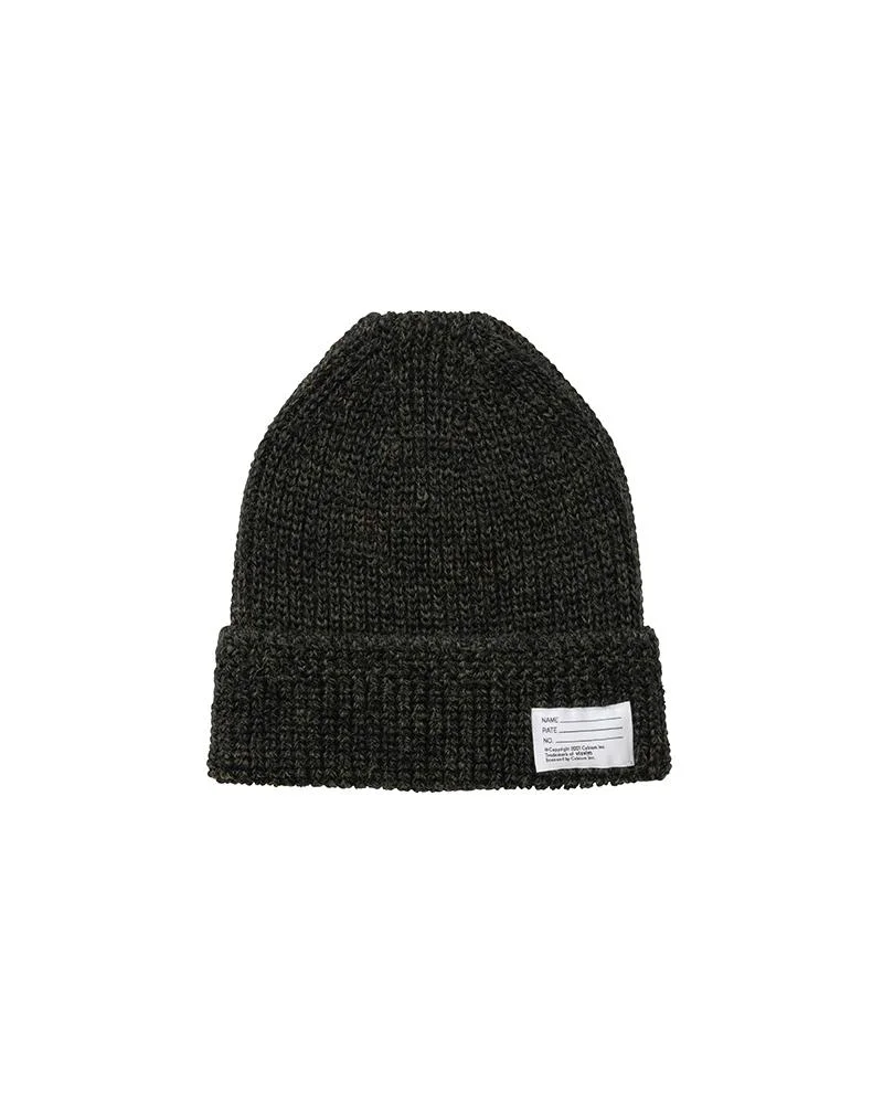 KNIT BEANIE (WOOL) OLIVE - 1