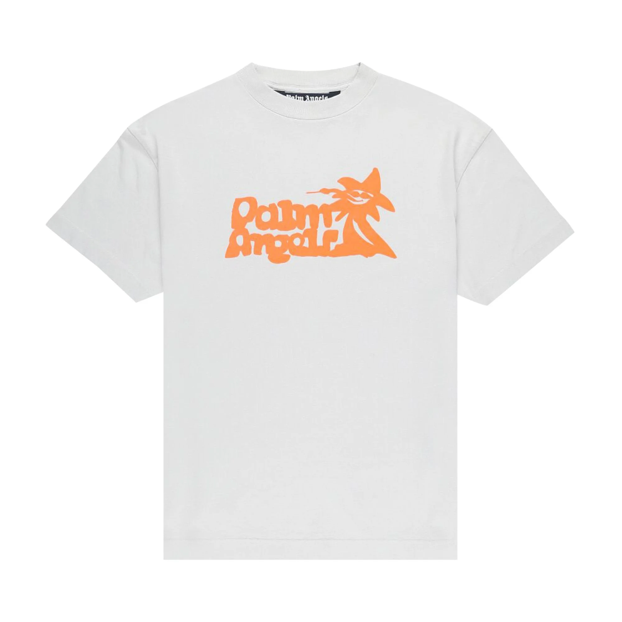 Palm Angels Enzo Classic T-Shirt 'Light Grey/Orange' - 1