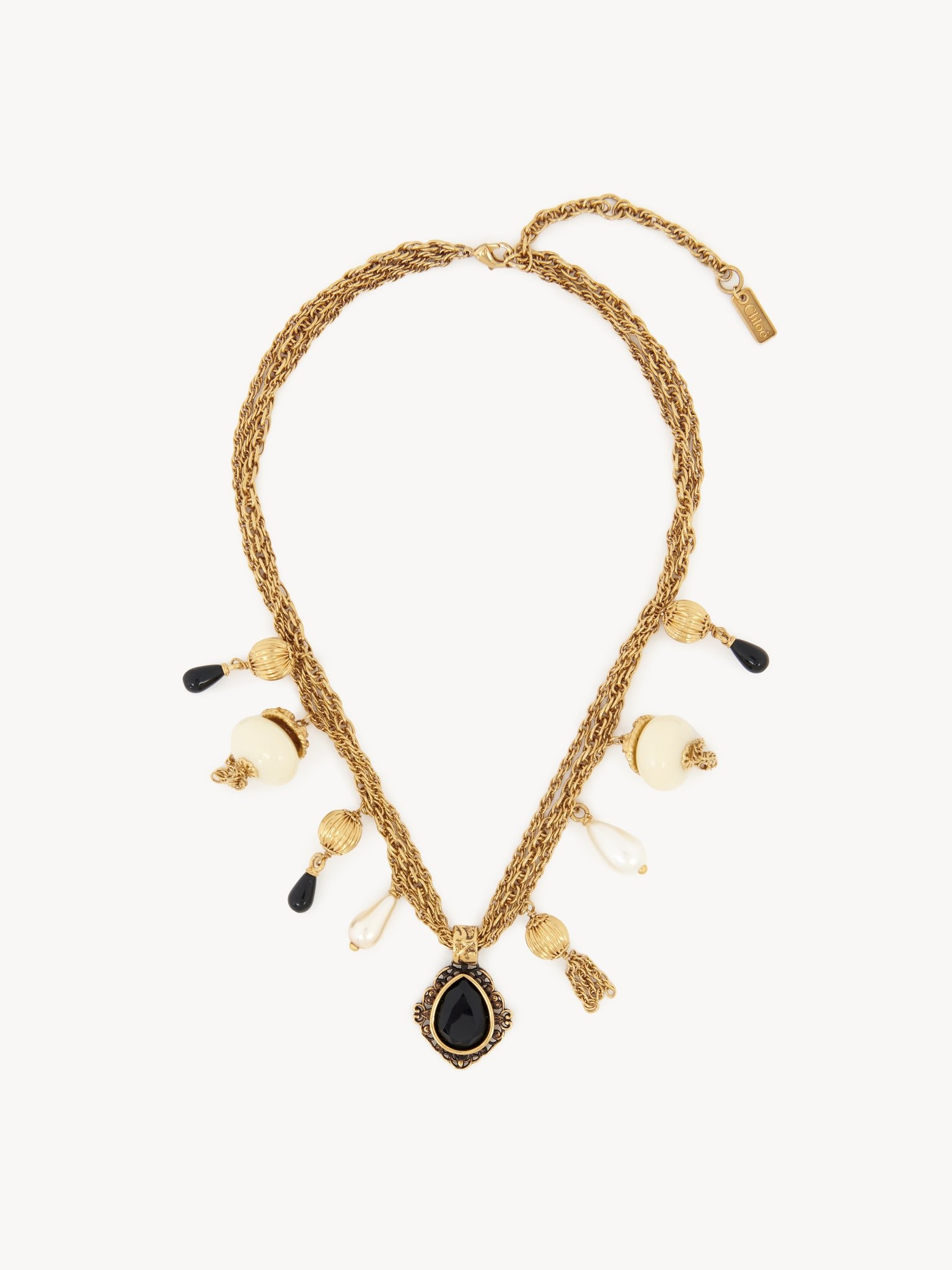 THE CHLOÉ ANTIQUE PEARLS NECKLACE - 1